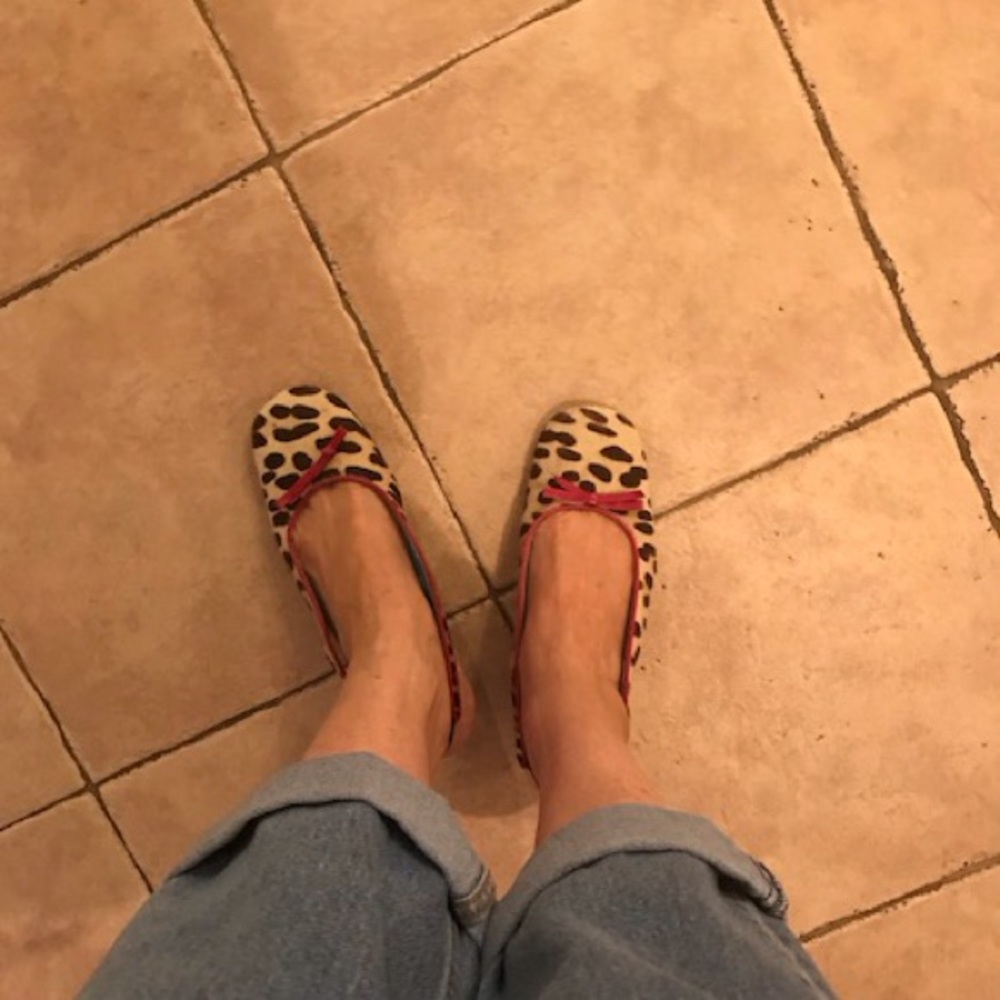D & G cheetah cowhide shoes